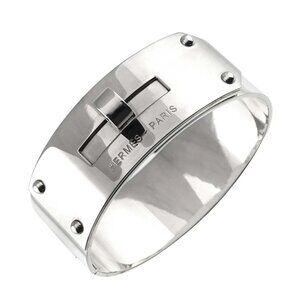 HERMES Kelly Bangles Bracelet SH SV 925 Silver 90256440